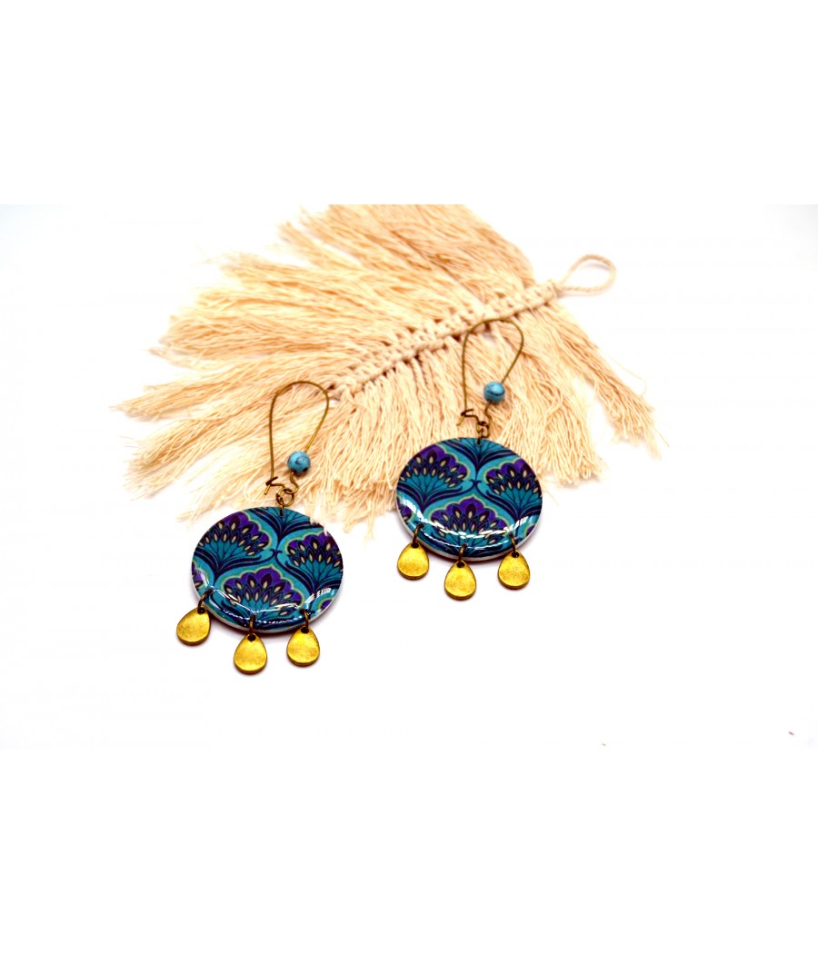 Boucles d'oreilles turquoise