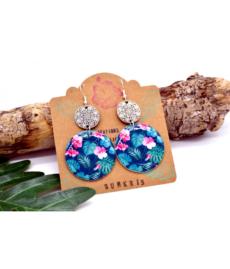 Boucles d'oreilles vertes