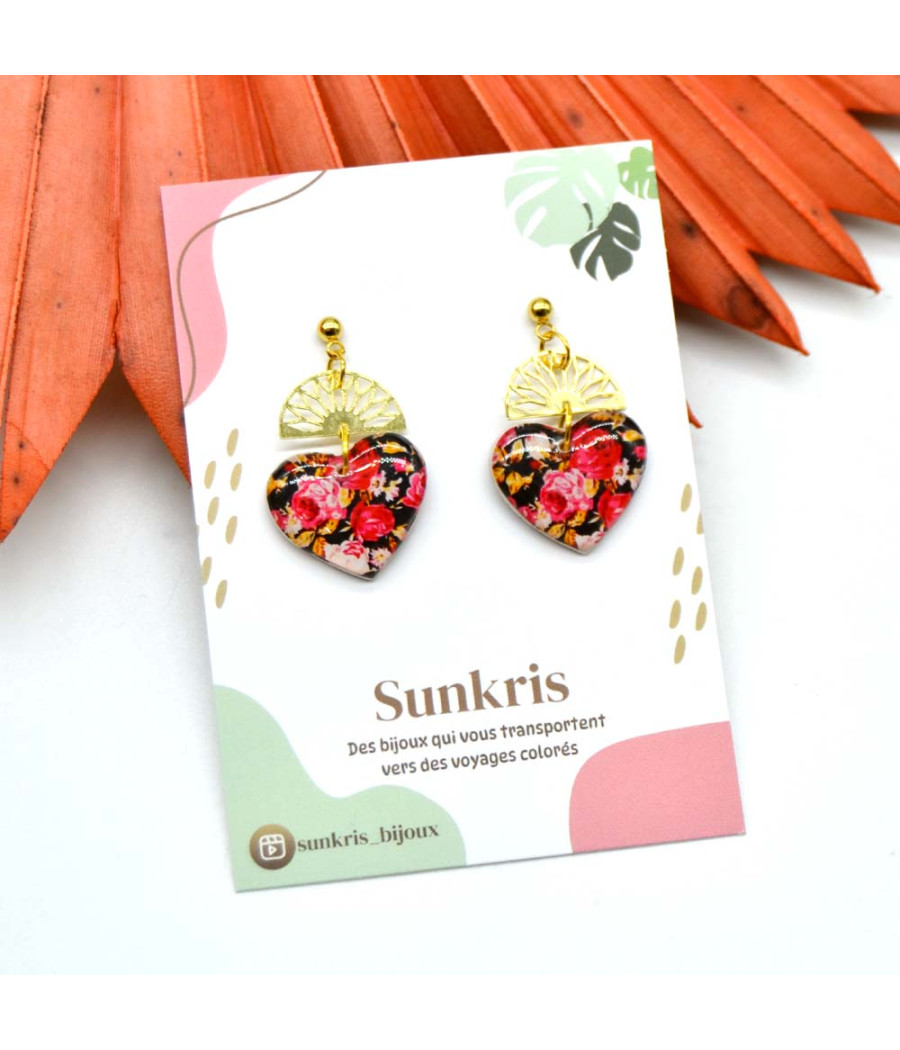 Boucles d'oreilles tropicales et élégantes - Idéal pour vos tenues estivales