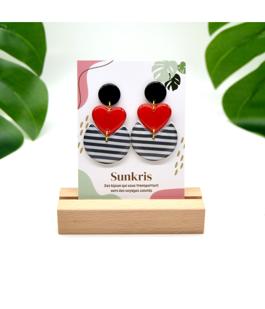 Boucles d'oreilles originales Sunkris – Idéales pour un look estival