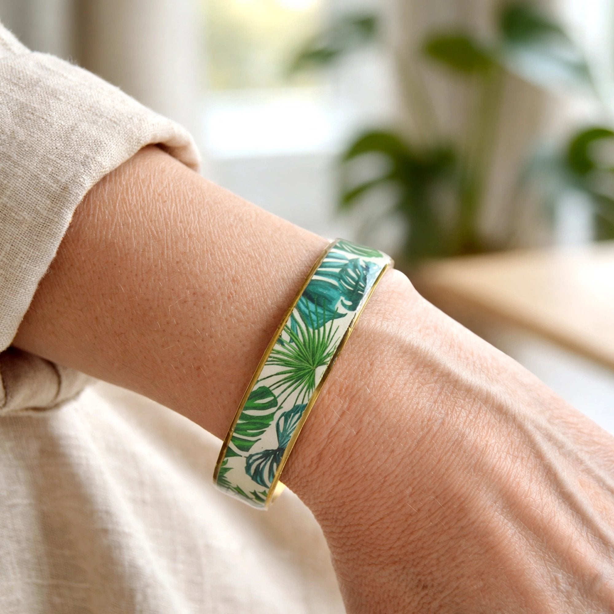 Bracelet manchette tropicale