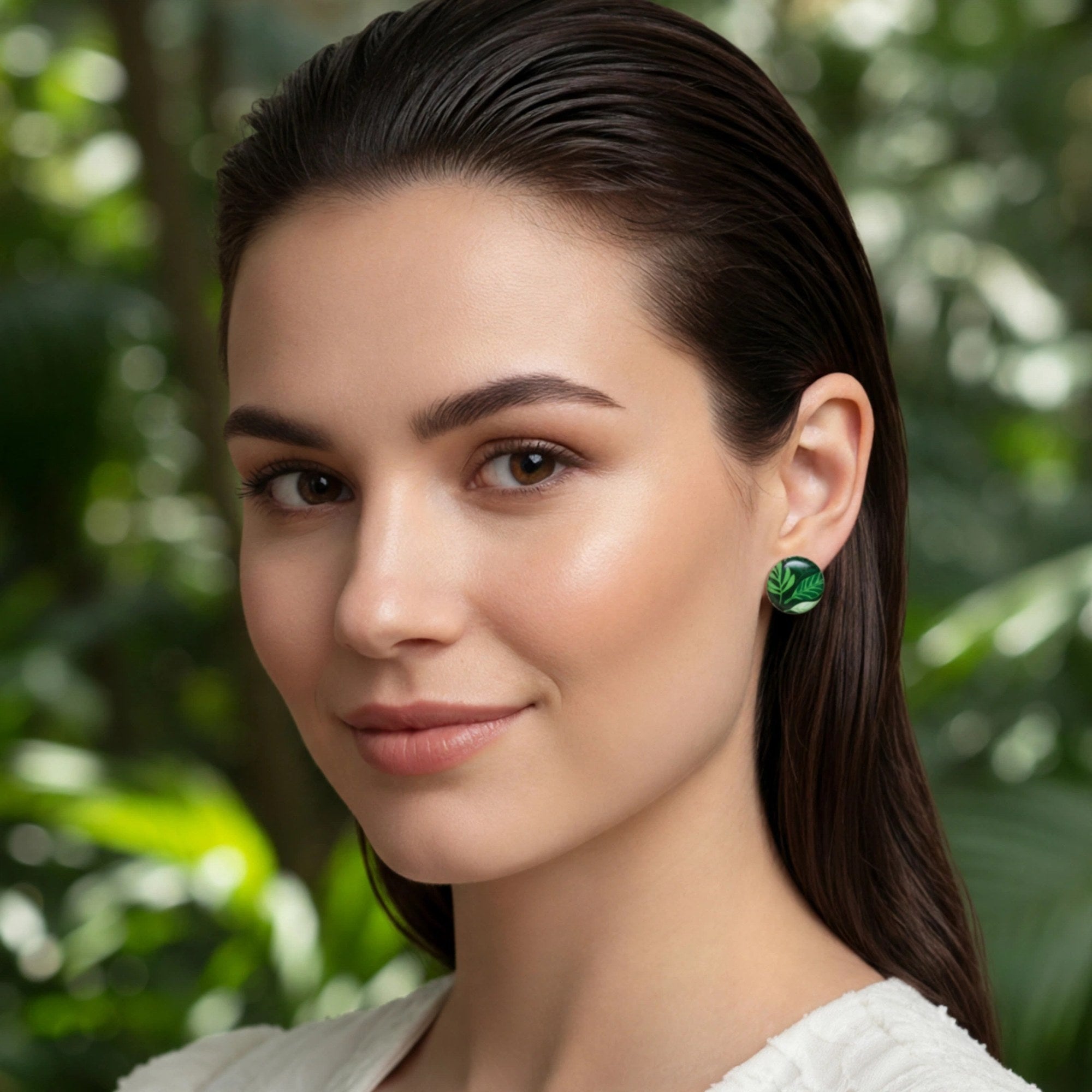 Puces d'oreilles feuillage vert
